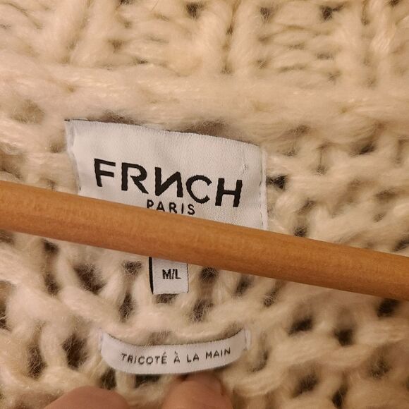 FRNCH Odille Chunky Cardigan Sweater M L - Picture 6 of 11